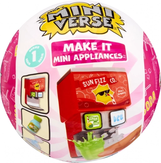 MGA’s Miniverse Make It Mini Appliances – Mini-Automat für Sprudelgetränke – 1 Stück