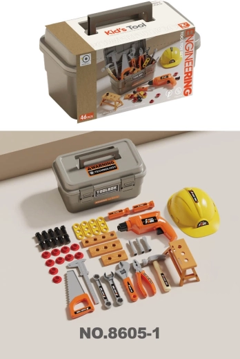 Kinder-Werkzeugset im Koffer, 46-teilig