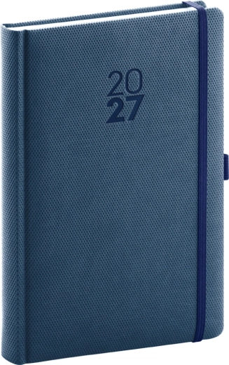 Notique Tageskalender Diamante 2027 blau 15 × 21 cm