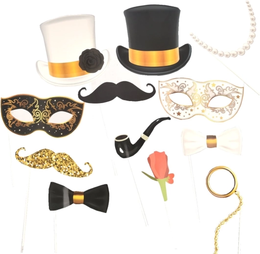 Set Party-Fotobox-Requisiten 12 Stk.