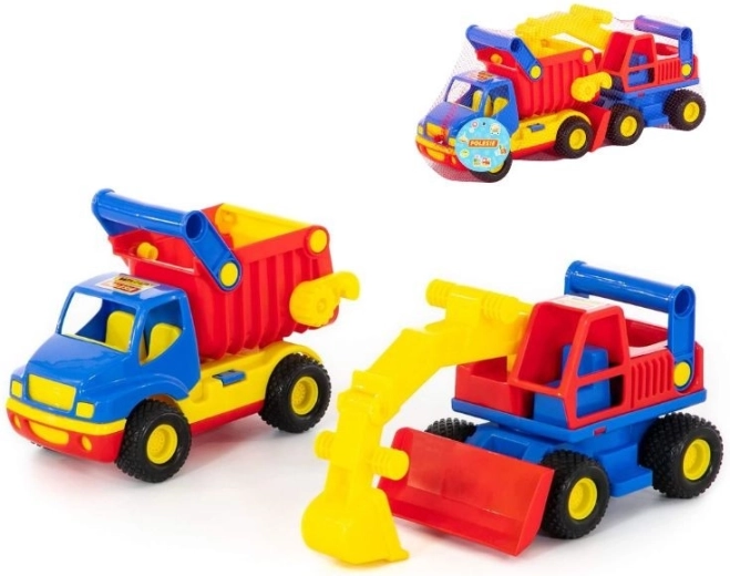 Kipper und Bagger ConsTruck – Set mit 2 Stück
