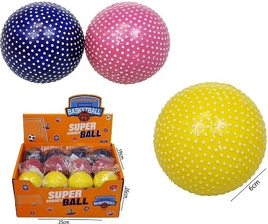 Harter Ball mit Punkten 6 cm