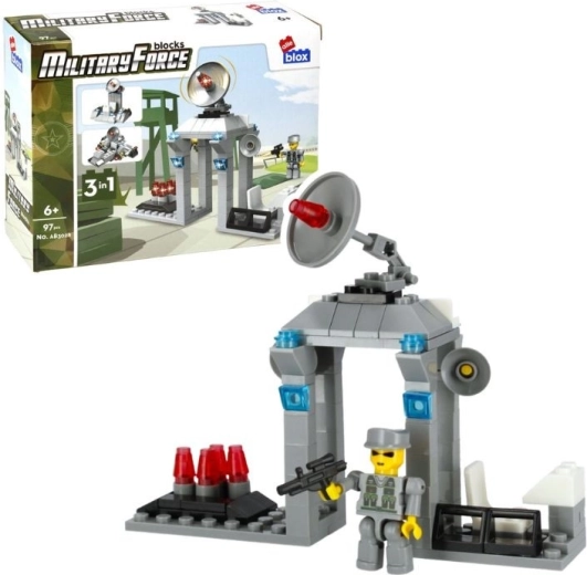 AlleBlox Military 3-in-1 Bauset, 97 Teile