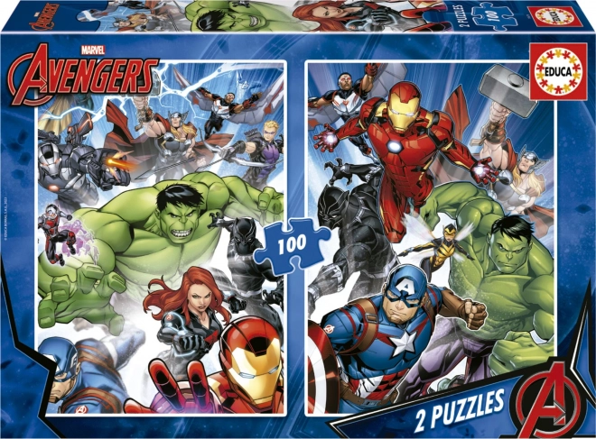 Puzzle Avengers 2×100 Teile EDUCA