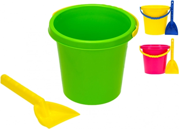 Sandspielset mit Eimer 17 cm und Schaufel