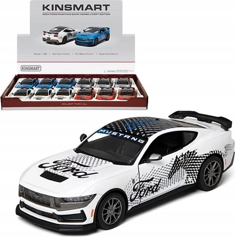 Ford Mustang Dark Horse 2024 Metallmodell 1:38 mit Pull-Back