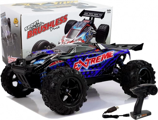RC Auto 1:18 Offroad 4x4 Blau ENOZE, Geschwindigkeit 45 km/h