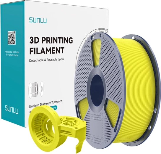 Hochgeschwindigkeits-Matt-Filament SUNLU PETG – Gelb