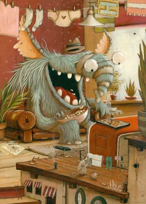 Puzzle HEYE Zozoville: Wäsche waschen 1000 Teile