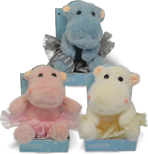 Plüsch-Nilpferd – 3 Farben