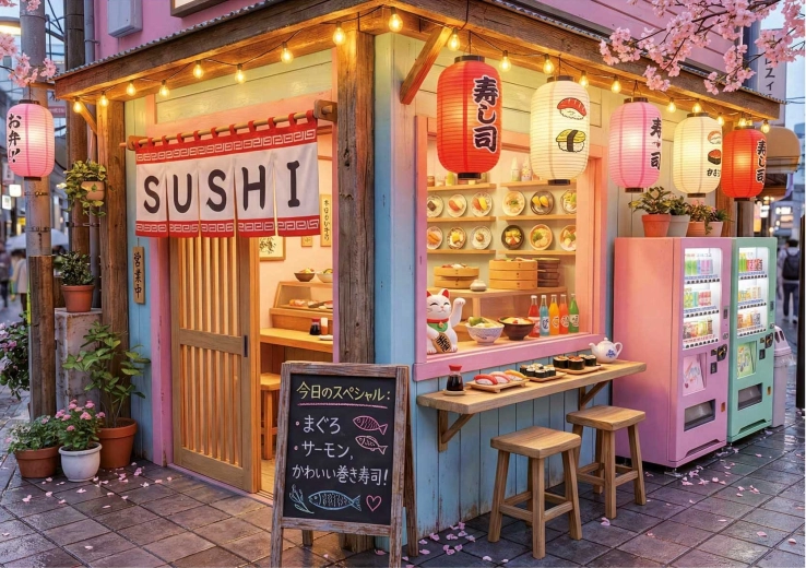 Puzzle EDUCA Sushi Kawaii 1000 Teile
