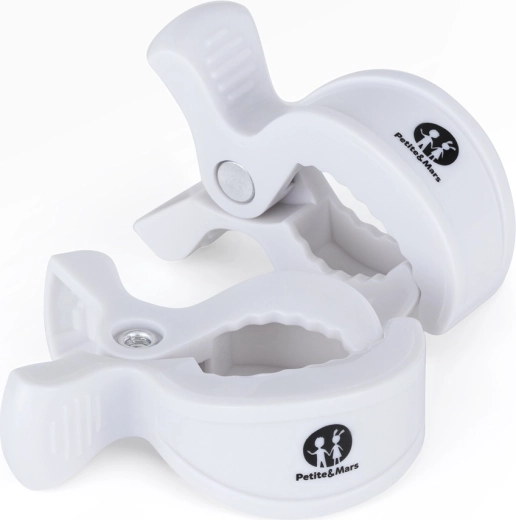 Petite&Mars Kinderwagenclip Peg, 2 Stk., Schwarz