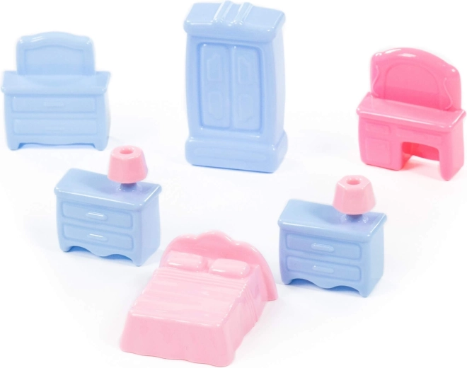 Möbel für das Puppenhaus – bunte 6-teilige Set