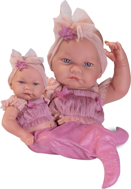 Realistische Babypuppe mit Ganzkörper-Vinyl 42 cm