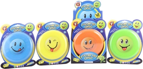 Fliegende Scheibe mit lachendem Gesicht 19 cm