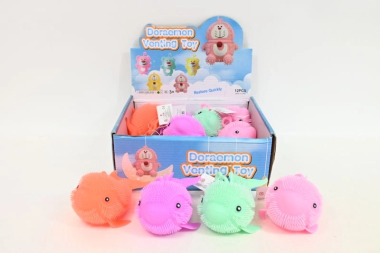 Fisch mit Licht – kleines Kinderspielzeug im Verkaufsdisplay (12 Stk.)