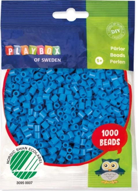 Bügelperlen Playbox - Blau 1000 Stk