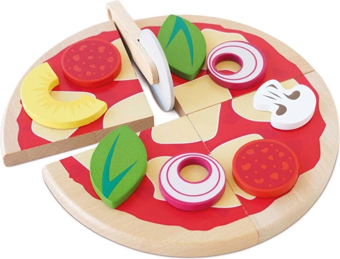 Holzpizza zum Schneiden für Kinder Le Toy Van