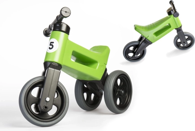 Laufrad Funny Wheels Rider Sport 2-in-1 für Kinder – Grün