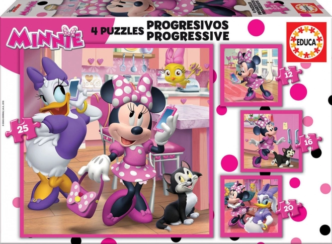 Puzzle Minnie und Daisy von Educa 4in1