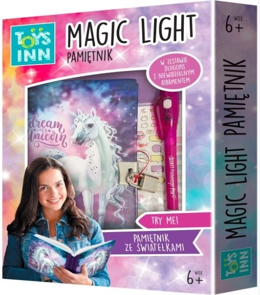 Magisches Licht Einhorn Tagebuch