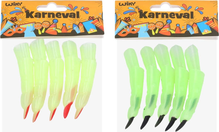 Grüne Hexenfinger für den Karneval – 10 Stück