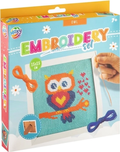 Kreuzstich-Stickset – Eule
