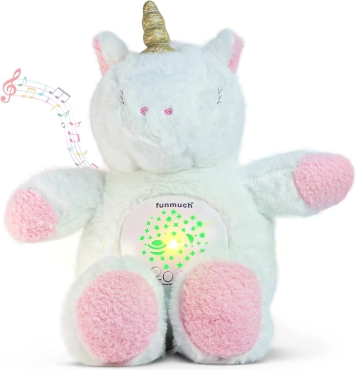 Schlafbegleiter 2-in-1 Projektor mit Beleuchtung und Musik Einhorn