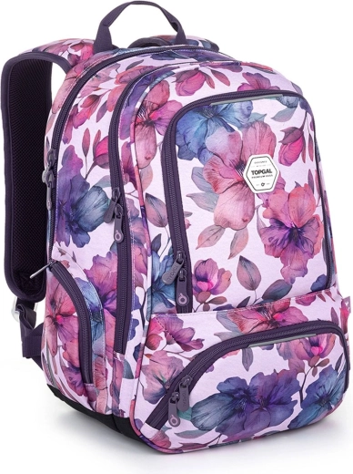 Schulrucksack Topgal Suri mit Blumenmotiv