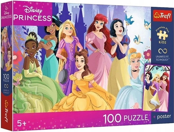 Kinderpuzzle Premium Plus Relax mit Prinzessinnen 100 Teile