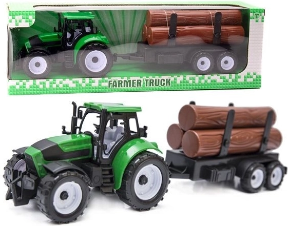 Traktor mit Anhänger - 1 Stück