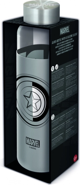 Glasflasche mit Silikonhülle 585 ml MARVEL