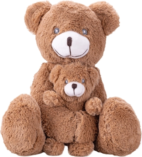 Plüschbär mit Jungtier 30 cm
