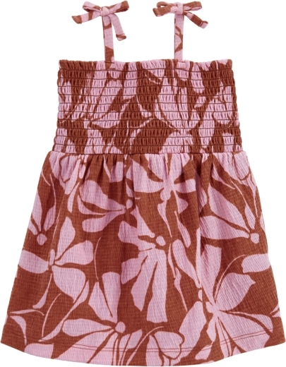 Carter’s Baumwollkleid mit Bloomer brown floral für Mädchen