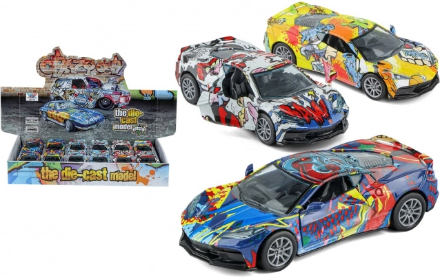 Metallspielzeugauto mit Rückziehmotor 12 cm