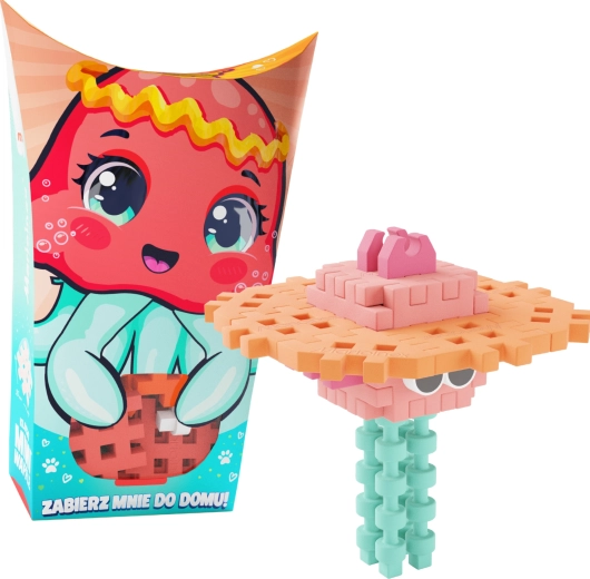 Konstruktionsspiel Mini Waffle Pocket Pets – Qualle