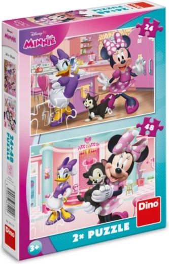 Puzzle Minnie und Figaro 24 bis 48 Teile