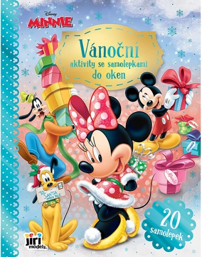 Weihnachtsaktivitäten mit Fensterstickern Minnie