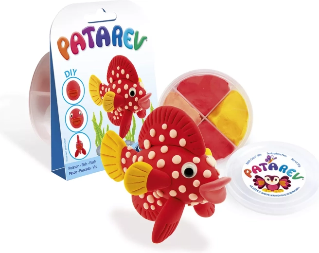 Sentosphere Patarev Knetmasse für die Tasche Fisch