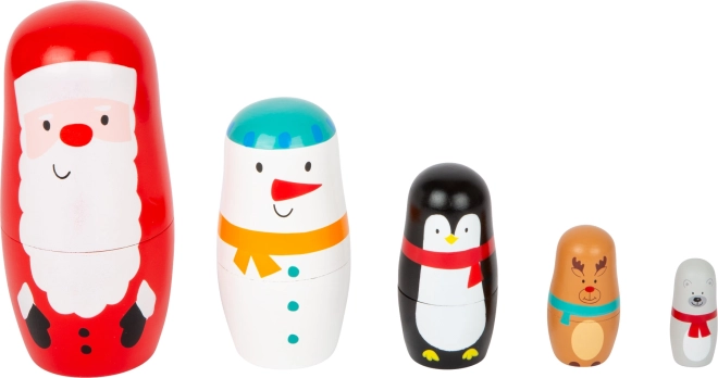Small Foot Weihnachts-Matrjoschkas aus Holz
