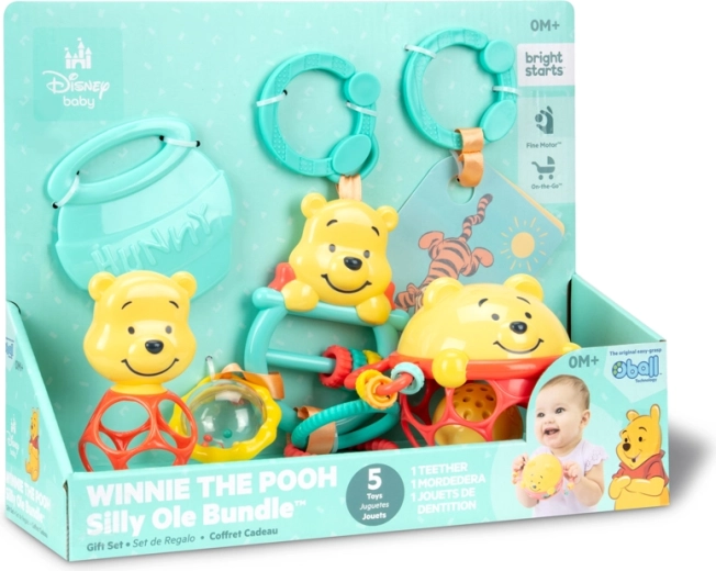Multisensorisches Geschenkset Disney Baby Winnie Puuh – 5 Stück