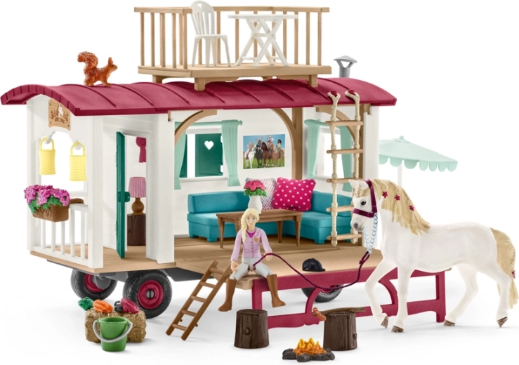 Schleich Horse Club Wohnwagen-Set für ein Freundschaftstreffen