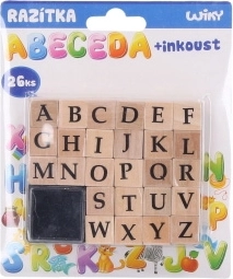 Alphabet-Stempel für Kinder mit Tinte