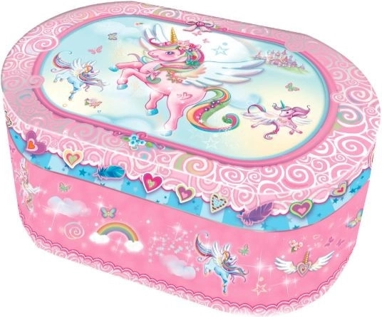 Ovale Spieluhr - Einhorn