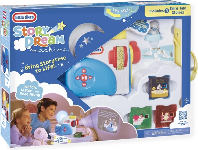 Little Tikes Story Dream Machine – Märchenprojektor und Nachtlicht mit Set aus 3 Geschichten