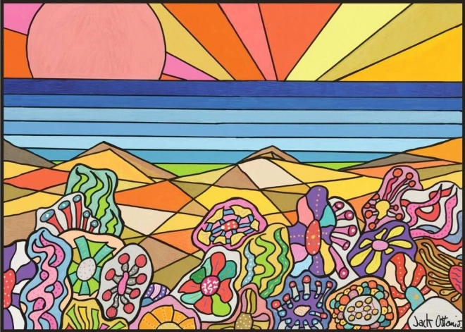 Puzzle Steinblumen auf Hawaii 1000 Teile