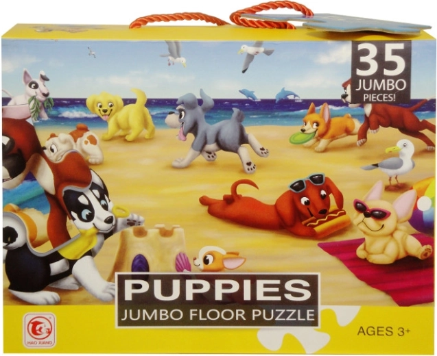 Bodenpuzzle XL mit 35 Teilen und Tragegriff