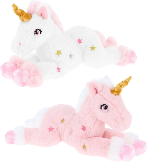 Plüscheinhorn rosa 35 cm