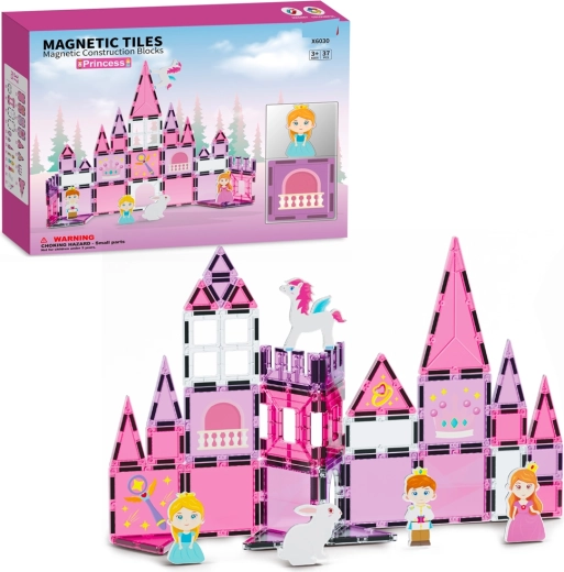 Magnetisches Konstruktionsset Schloss, 37 Teile