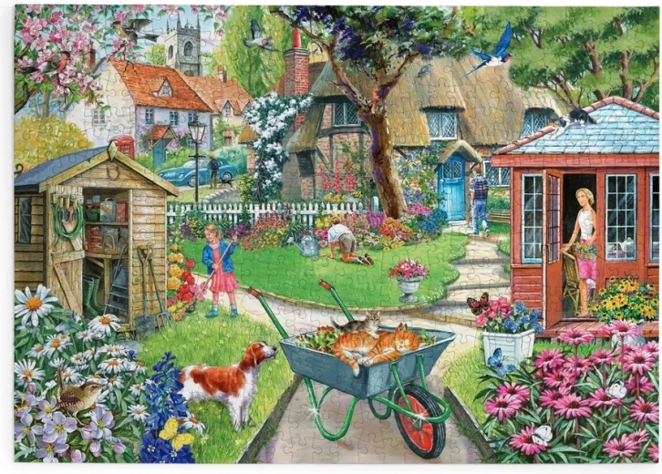 House of Puzzles Blühender Garten – Puzzle mit 500 großen Teilen